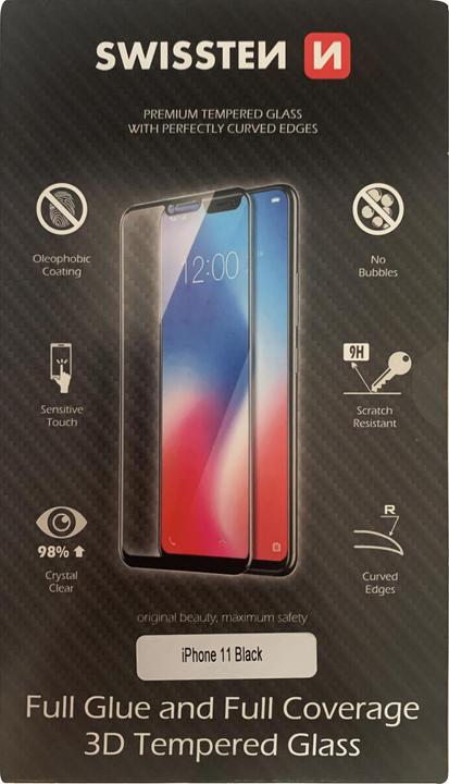 Produktbild Swissten Ultra Durable 3D Full Glue Glass (1 Stück, Apple iPhone 11)
