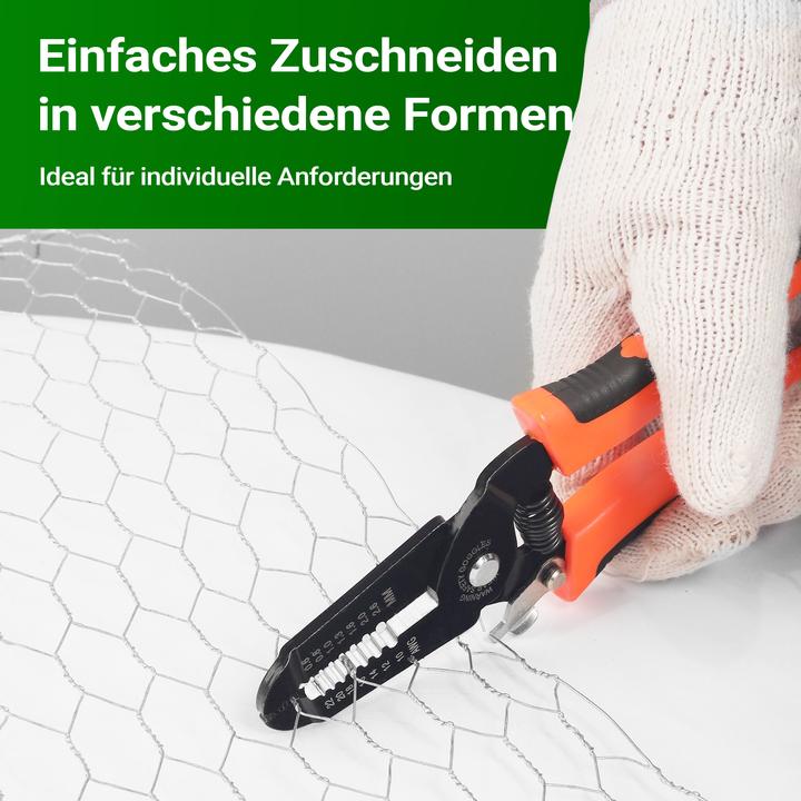 Image du produit Wiltec Fil de clôture pour volière 5x1m Fil de clôture pour lièvre 25mm mailles hexagonales (5 m)