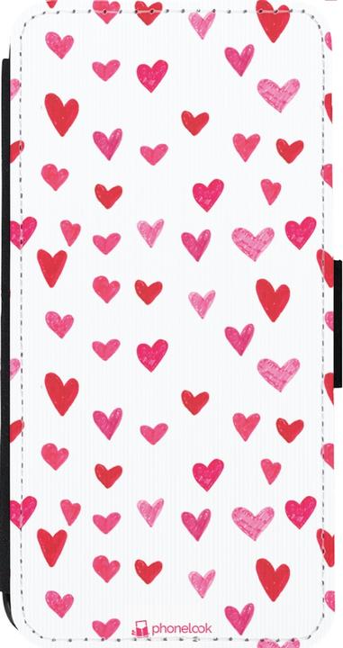 Actual product image PhoneLook Wallet Cover Black Valentine 2022 Many Pink Hearts (Apple iPhone 14 Pro Max)