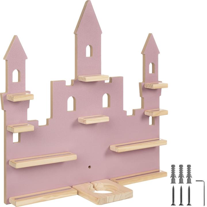 Immagine prodotto tectake Mensola a muro MyLittleStory Princess Castle per fino a 22 Tonies