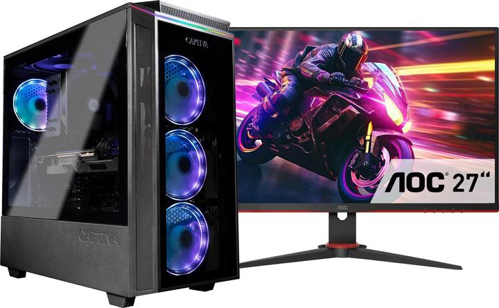 Captiva Advanced Gaming R82-945 TFT Bundle Ryzen 5 RTX 4060 (AMD Ryzen 5 7500F, 32 GB, 1000 GB, GeForce RTX 4060)