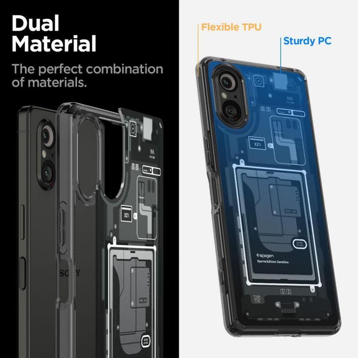 Actual product image Spigen Ultra Hybrid case for Sony Xperia 5 V - Zero One (Sony Xperia 5 V)