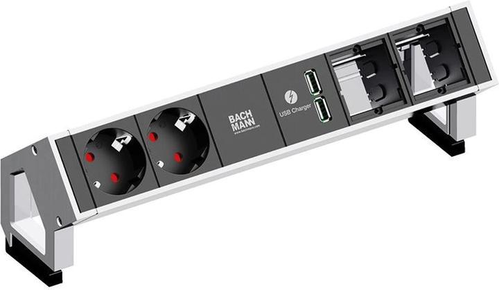 Bachmann DESK2 - 2xSchuko, 1xUSB & (6 x, CEE 7/3, 0.20 m)