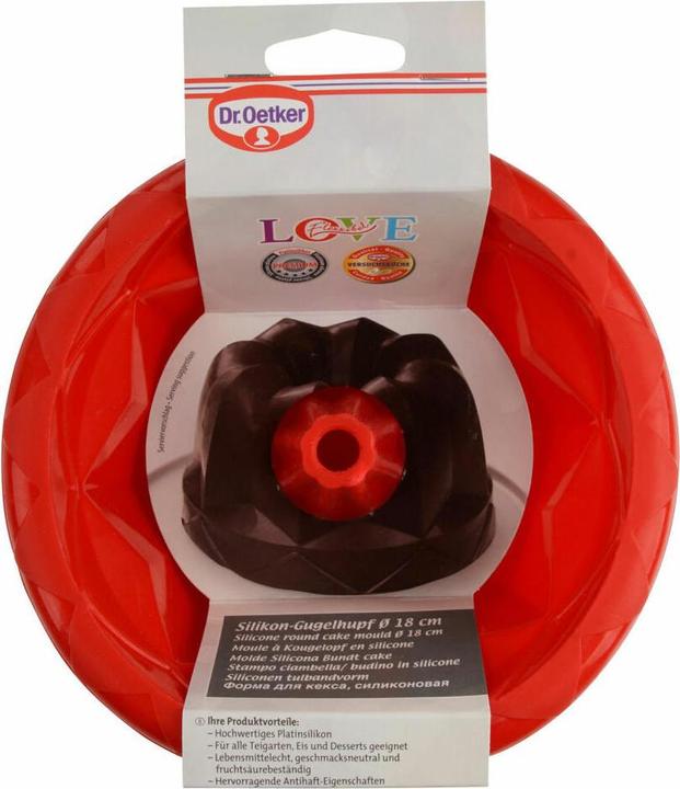 Immagine prodotto Dr. Oetker Tortiera rotonda in silicone Ø18x9 cm (18 cm)
