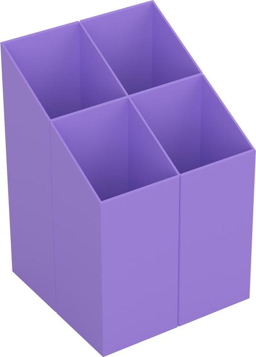 Produktbild Ico Schreibtisch-Organizer quadratisch, 4 Fächer, violett