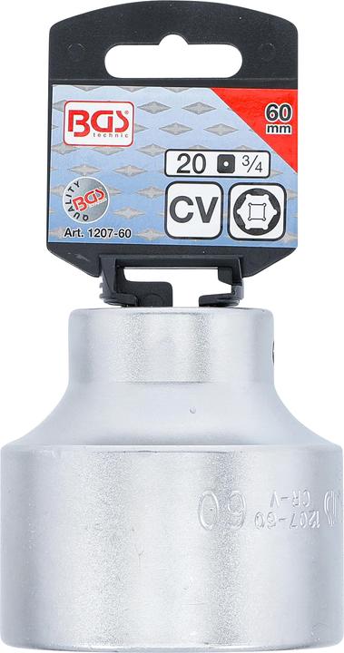 Image du produit BGS Douille pour clé, six pans 20 mm (3/4") 60 mm (60 mm)