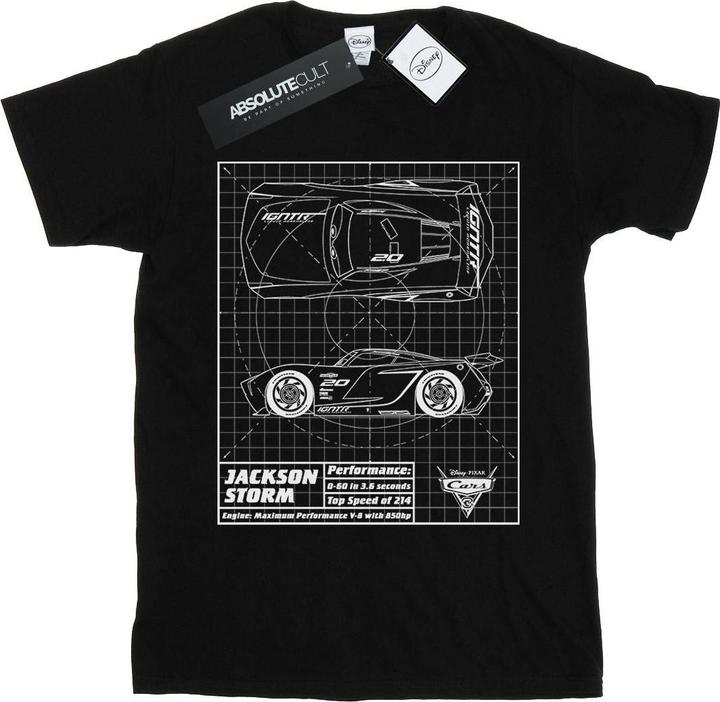 Image du produit Disney - T-shirt CARS JACKSON STORM BLUEPRINT - Femme (L)