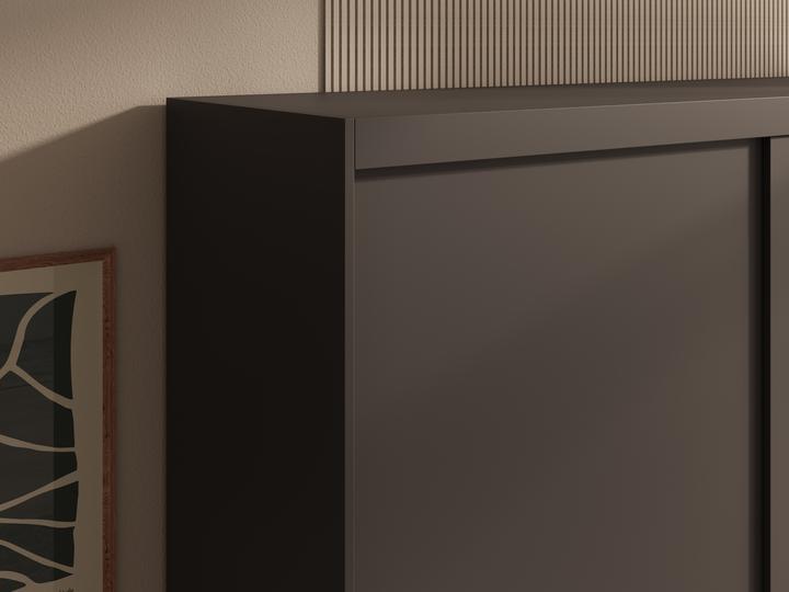 Actual product image ADRK Furniture Sliding-door wardrobe with mirror Hailey 120 (120 x 60 x 205 cm)