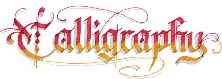 Actual product image Faber-Castell Ink pens Pitt Artist Pen Calligraphy 8 colours (Blue, Black, Brown, Green, White, Yellow, Rose, 8 x)
