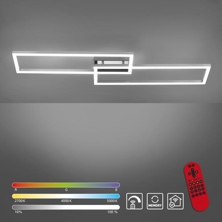 Produktbild Leuchten Direkt Deckenleuchtestahl2xLEDBoard27005000KInnenleuchteIP20 (4320 lm)