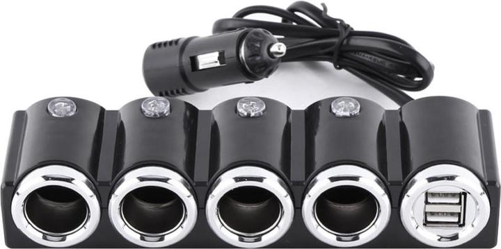 Productafbeelding PNI Auto-aansteker splitter Aansteker 04 12V/24V 4 uitgangen, 2xUSB, LED-display