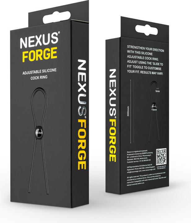 Image du produit Nexus Forge - Anneau de Pénis Réglable - Noir (4 cm)