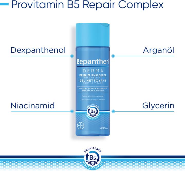Produktbild Bepanthen Derma Reinigungsgel fürs Gesicht (Gel, 200 ml)