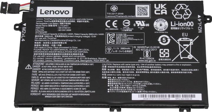 Produktbild Lenovo L17M3P51 (3 Zellen, 4120 mAh)