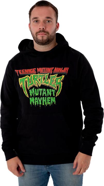 Immagine prodotto Teenage Mutant NT Mayhem Felpa con Cappuccio Logo Uomo (XXL)