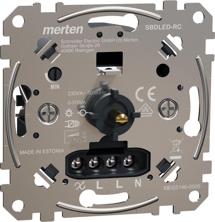 Produktbild Merten MEG5146-0000 Multiwire LED Drehdimmer-Einsatz AC 230 MEG51460000