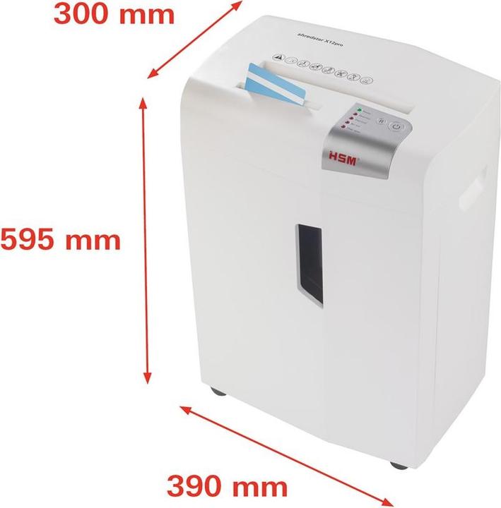 Produktbild HSM shredstar X12pro Aktenvernichter CD-Vernichtung, Partikelschnitt 2 x 15 mm 2 (Partikelschnitt)