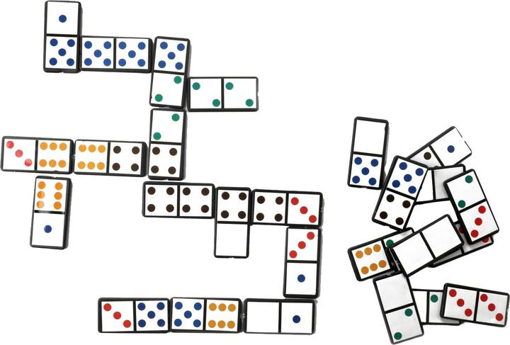 Actual product image Toi-Toys Domino game with numbers or colours