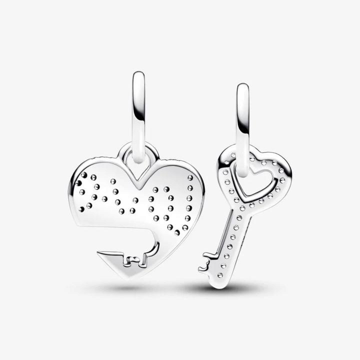 Produktbild Pandora Teilbarer Herz & Schlüssel Charm (Sterling-Silber)