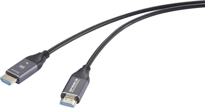 Actual product image SpeaKa Professional HDMI / Glasfaser Anschlusskabel HDMI-A Stecker, HDMI-A Steck (20 m, HDMI)