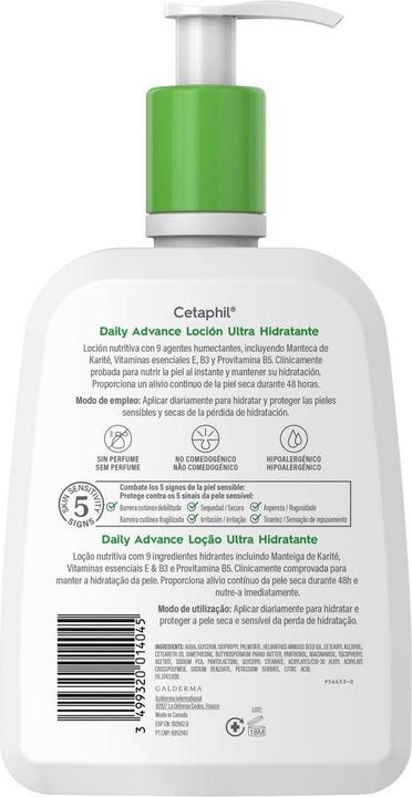 Cetaphil Daily Advance Ultra Hydrating Lotion (Körperlotion, 473 ml)