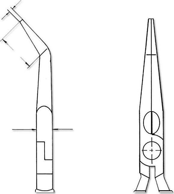 Image du produit Knipex Pince demi-ronde avec tranchant (pince bec de cigogne) 26 16 200 SB (200 mm)