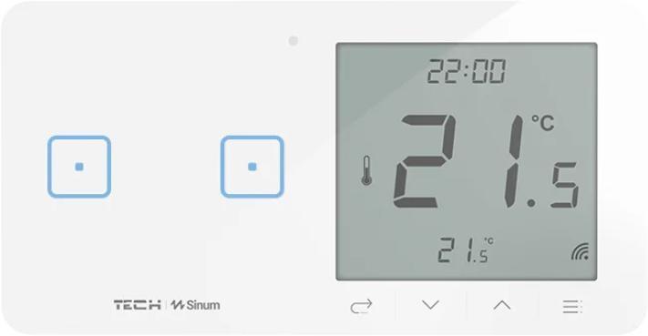 Immagine prodotto No Name Verkabelter doppelter Lichtschalter mit Raumdimmer weiss WSR-02ML Tech-Steuerungen