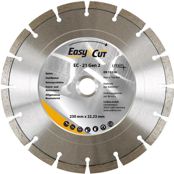 Immagine prodotto Magni Disco da taglio diamantato EC-21.2 230x2.4x12x22.23mm CEDIMA
