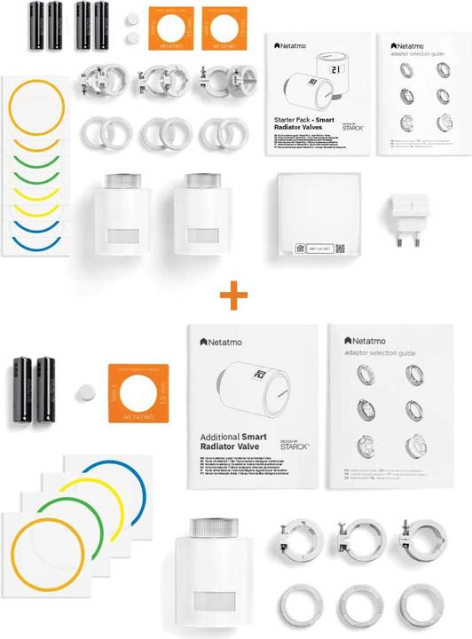 Immagine prodotto Netatmo Starter Kit Valvole per radiatori intelligenti Set di Vantaggi