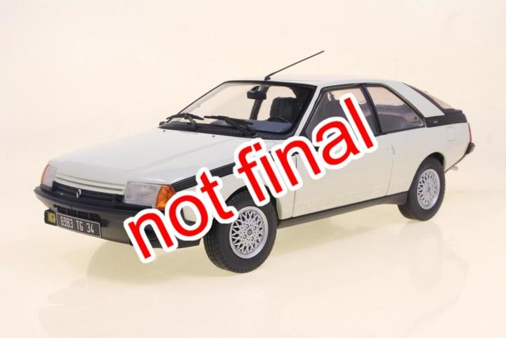 Actual product image Solido 1:18 Renault Fuego Turbo white