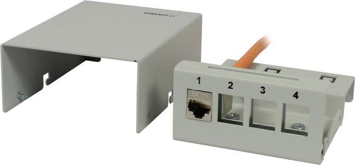 Produktbild Synergy 21 Keystone Modulträger Patchpanel für 4x TP-Modul Aufputz Metall