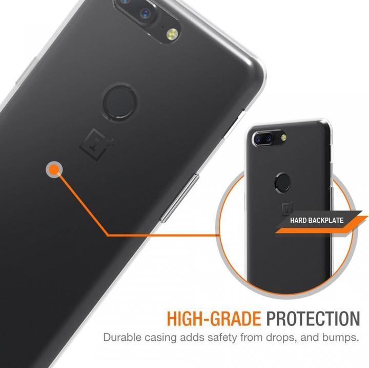 Actual product image Screenguard OnePlus 5T Flexible TPU Clear Case (OnePlus 5T)