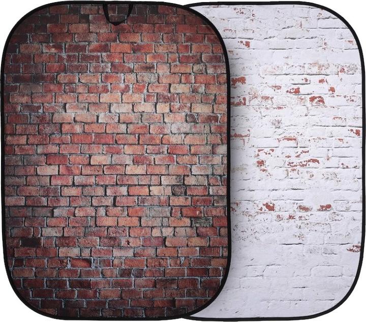 Lastolite Urban Collapsible 1.5x2.1m Red/White Classic Red/Distressd White Brick (150 cm, 210 cm)