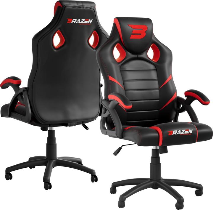 Actual product image Brazen Gaming Chairs Puma PC Gaming Chair - Red