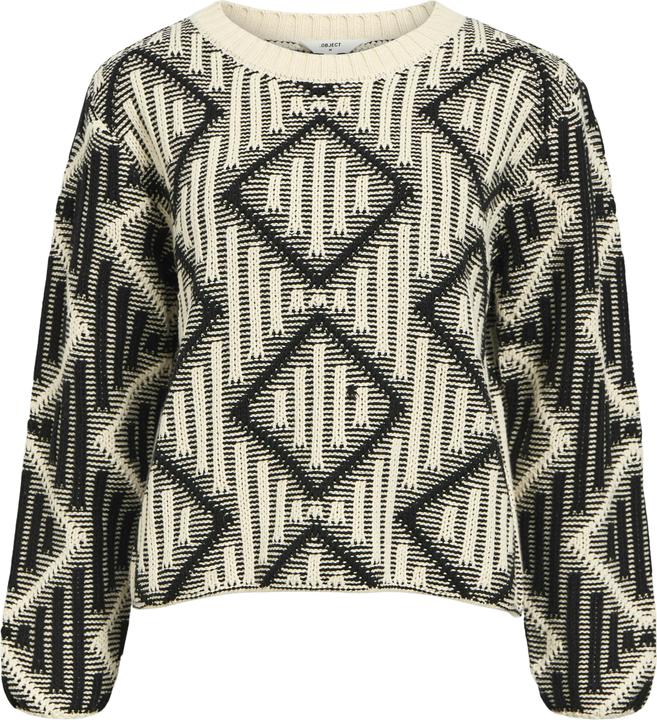 Object Gemusterter Strickpullover (S)