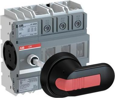 Actual product image ABB OT160G03P Switch-disconnector 3-pole 160A w. Handle and shaft