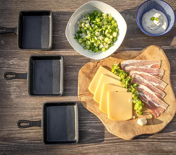 Produktbild BBQ-Toro Eingebrannte Raclette Pfännchen-Set (6 Stück)