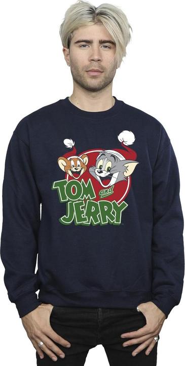 Immagine prodotto Tom & Jerry Christmas Hat Logo Felpa Uomo (5XL)