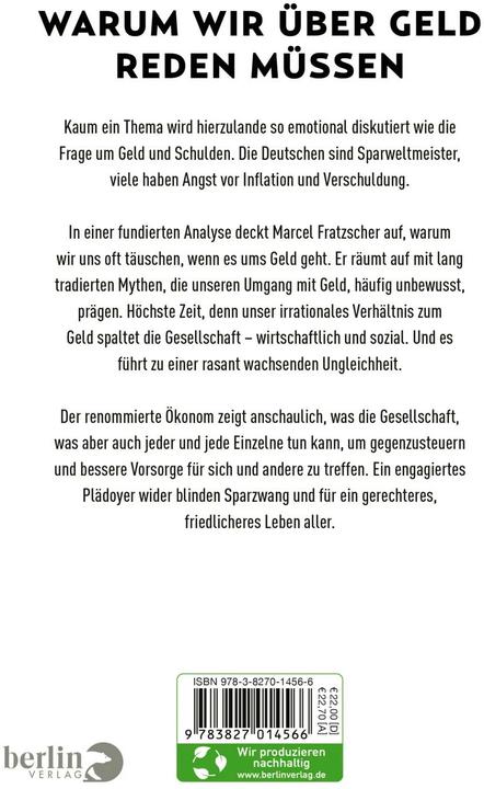 Produktbild Geld oder Leben (Deutsch, Marcel Fratzscher, 2022)
