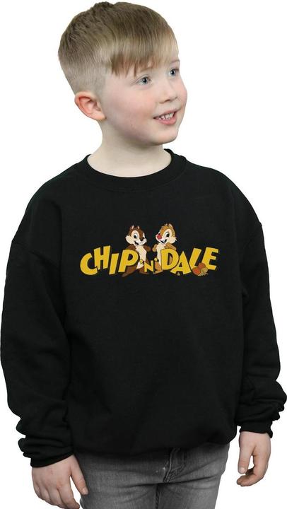 Actual product image Disney Boys Chip And Dale Character Logo Sweatshirt (140, 146)