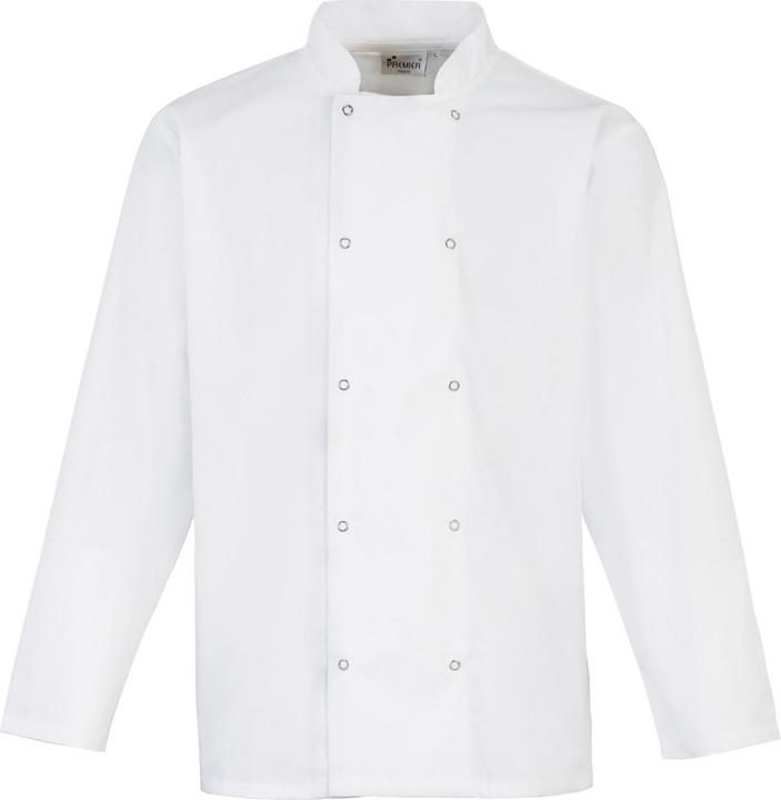 Actual product image Premier Long Sleeve Chef Jacket With Snap Buttons (2 Pcs) (XL)