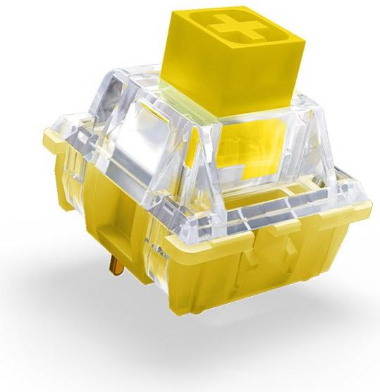 Produktbild CHERRY xtrfy Kailh Box Noble Yellow Switches, mechanisch, 3-Pin, clicky, MX-Stem, 65g - 35 Stück