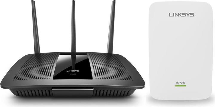 Actual product image Linksys Ea7500 + Re7000 Max-Stream