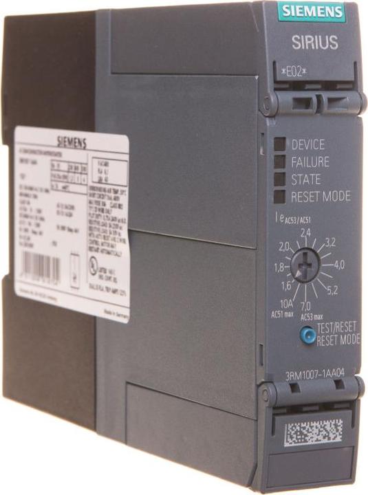 Actual product image Siemens SIRIUS 3RM1 Motor starter 1.6-7.0A DC