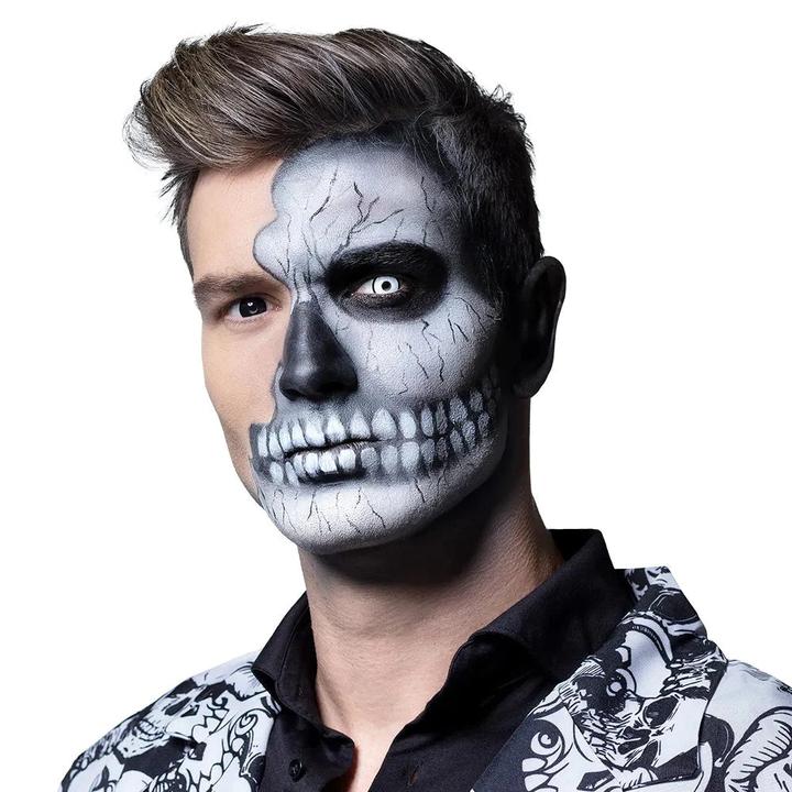 Immagine prodotto Boland 3 Monats Kontaktlinsen Duo Linsen Skullface 2 Farbig 2 Stück (Multicolore)