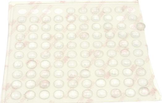 Produktbild RND Components Gummimatte, Rund, 8x8x2.5mm, Klar