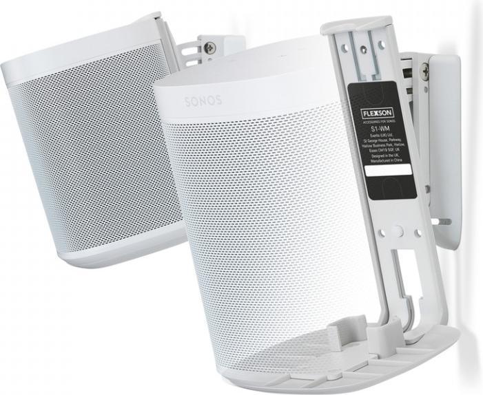 Image du produit Flexson Support mural pour Sonos One et Play:1 (1 paire, Installation murale, Pivotant, Rotatif, Inclinable)