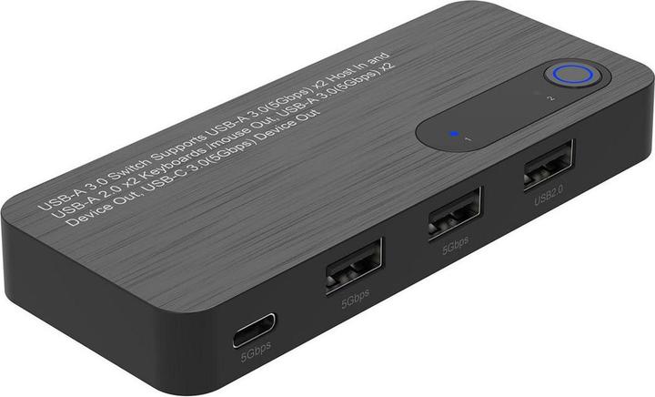 MicroConnect USB A 3.0 KM Sharing Switch