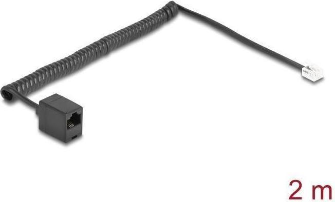 Immagine prodotto Delock Cavo telefonico / cavo a spirale da spina RJ11 a presa RJ45