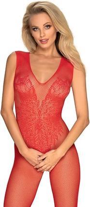 Produktbild Obsessive Bodysuit Ouvert aus Netz mit Blumenmuster (XL, XXL)